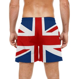 COOSUN Men's UK British Flag Beach Board Shorts Quick Dry Swim Trunk Multicoloured