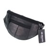 AR Mens Womens Leather Bum Bag Travel Money Pouch Waist