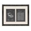 Fishing Tackle Box Patent Art Chalkboard Print in a Beveled