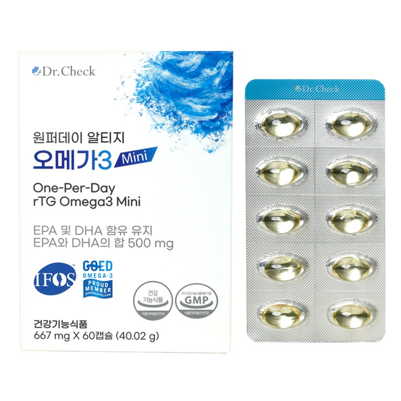 Self-produced products Dr. Check One Purday Altige Omega 3 Mini