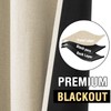H.VERSAILTEX 90% Blackout Linen Curtains 84 Inches Long for Bedroom/Living