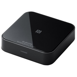 Elecom LBT-AVWAR501XBK Bluetooth Audio Receiver, Stereo Mini Connection, RCA Conversion Cable, Black