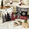 PPGGOPP Christmas Cushion Cover, 45 x 45.2 Pieces, Red Christmas