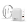 KKZN 65W Cargador Carga Rapida,Mini GAN Cargador Portátil con 3