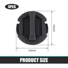 yorpyep 4 PCS Drain Valve, 8414694 5414694 Swivel Fit Floor Drain Sealing Plug for Floor Body and Sill Panels, Compatible with Polaris RZR XP 1000 RZR 900 RZR 900 S RZR Turbo RZR 1000 S (Black)