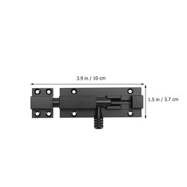 ULTECHNOVO Door Security Slide Latch Lock 4 Inch Aluminum Alloy Anti Theft Barrel Bolt Durable Rust Resistant for Home Kitchen Bathroom Safety
