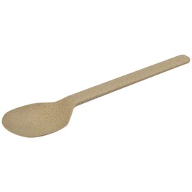 BIOZOYG Organic Reusable Cutlery Sturdy Plastic Cutlery Spoon I Compostable Cutlery Organic Plastic PLA & Wood Flour Reusable Cutlery Biodegradable I 60 x Organic Cutlery Reusable Spoon Plastic