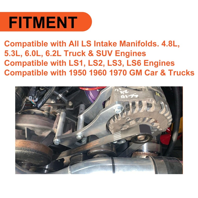 ECOTRIC LS Engine Serpentine Bracket Alternator & Power Steering Pump