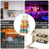MCSAPIL Coffee Syrup Rack (4 Bottle Capacity)，Coffee Syrup Organizer for