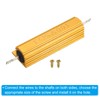 PATIKIL 100W 5 Ohm Aluminum Shell Resistor with Screws, Set