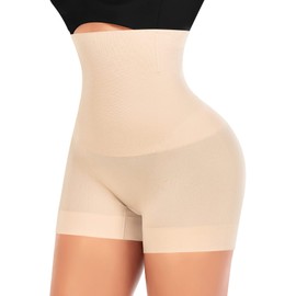 Tummy Control Shapewear Shorts for Women Under Dress Seamless Shaping Boyshorts Panties Slip Shorts Underwear (Nude-2,XXL)