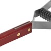 Pet Dematting Comb 2 Rows Stainless Steel Blades Wooden Handle