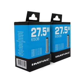 Impac 2pk Cycle Tubes 27.5" (650b) Schrader Valve 27.5 x 1.50-2.35/40-584 - 60-584 for Mountain bikes
