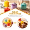 Gatuida Ceramic Condiment Jar Set Salt Shaker Seasoning Containers Bottle