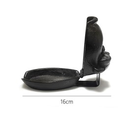 Joy PerfvmE - Cast Iron Cigar Ashtray - Funny Ashtray with Gorilla Design and Hinged Lid - Heavy Duty Cigar Ashtray, Smoking Gift