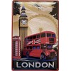 Deko7 Tin Sign 30 x 20 cm Classic London