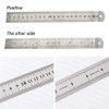 Stainless Steel Ruler, Metal Rule Precision Rule Kit Straight Edge
