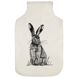 'Sitting Hare' Hot Water Bottle Cover (HW00006552)