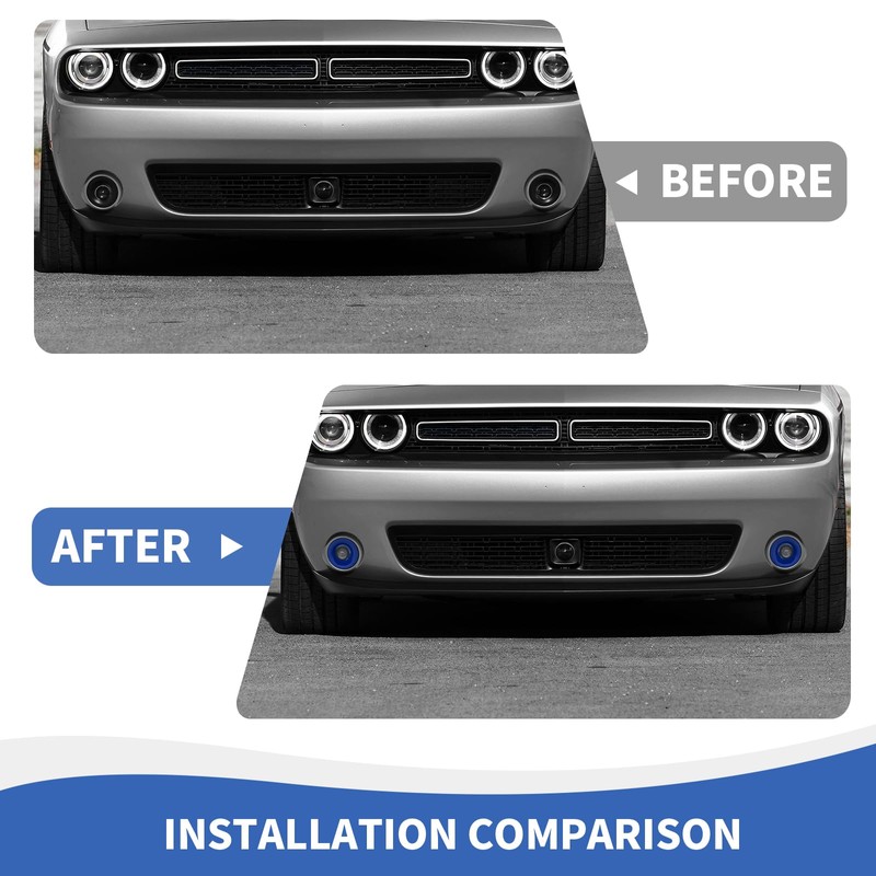 RAZPOY Front Fog Light Covers Foglights Lamp Trim Compatible with