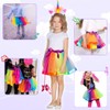 AUTOWT Falda Tutu para Niña, Vestido de Tul Arco Iris
