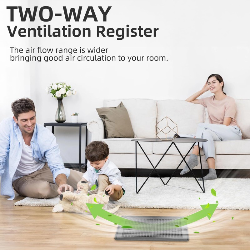 2 Pack 6x10 Floor Register Vent Covers, 2 Pack Heavy