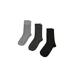 ESPRIT Men's Solid Mix 3 Pack Socks Breathable Organic Cotton Lyocell Reinforced Men's Socks Skin Friendly Durable Plain for Business Everyday Multipack 3 Pairs, Multicoloured (assortment 0010)