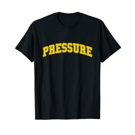 University-Gold Pressure Varsity-Gold Color Graphic T-Shirt