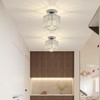 Modern Crystal Ceiling Light, E27 Mini Crystal Ceiling Light, Silver