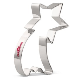 LILIAO Shooting Star Cookie Cutter, 5 inch, Stainless Steel, by J.Cookies