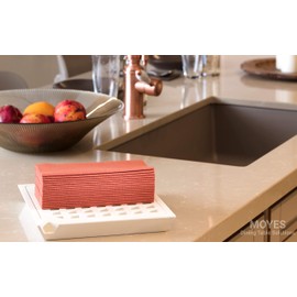 50 Pack - Terracotta Napkins | Linen Feel Guest Disposable Cloth Like Paper Dinner Napkins | Hand Towels | Soft, Absorbent, Paper Hand Napkins for Kitchen,Parties,Weddings,Dinners Or Events