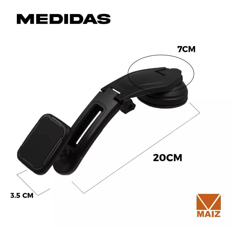 Maíz Soporte Base Celular Magnetico Auto Carro Ventosa Tablero