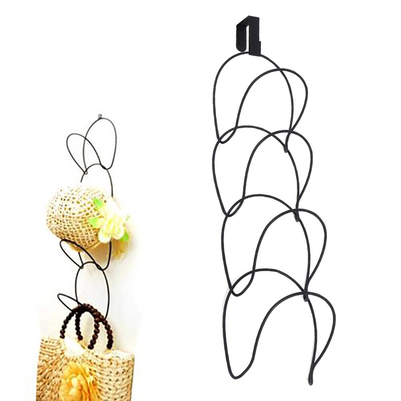 Hats Clothes Tie Holder Wire Stackable Storage Rack Kitchen Organizer