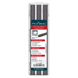 Pica Big Dry Pen Pack of 12 Pencil Refills Carpenters Graphite 2H 6050