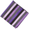 Stacy Adams Men's Microfiber Stripped Tie Set, Purple, One Size