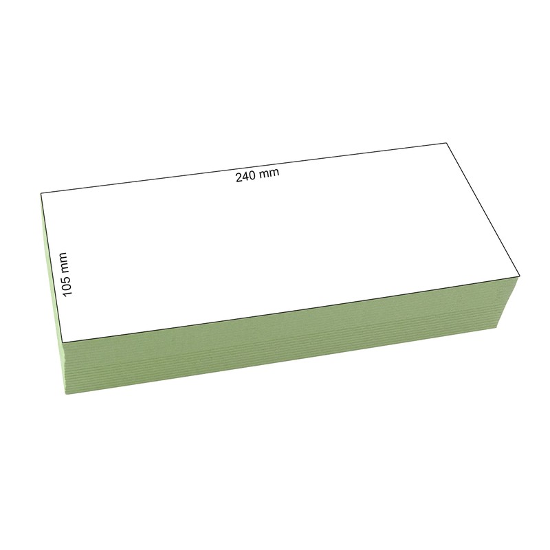 200 Dividers in Green, 24 x 10.5 cm, Punched, 180