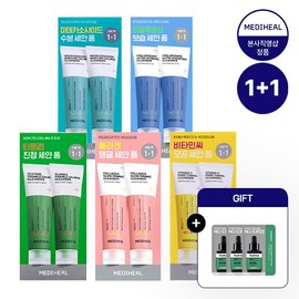 Mediheal (Free Serum Sachet) 1+1 Cleanser Special Set (Select 1 of 5) - Vitamin C Cleanser Pore Toning / 메디힐 (세럼샤쉐 증정) 1+ 1 클렌저 기획세트 5종 택 1 - 비타민씨 클렌저 모공토닝