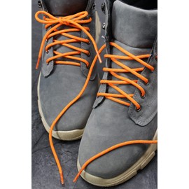 Teeoff Round Athletic Shoelaces Reflective Shoe Laces for Sneakers (47.2", Orange)