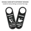 MUKA Bathroom Occupancy Door Hanger Sign Working Hard Do Not