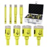 Diamond Core Drill Bits Set - 8pcs (6/8/10/12/20/25/32/35mm) Hole Saw