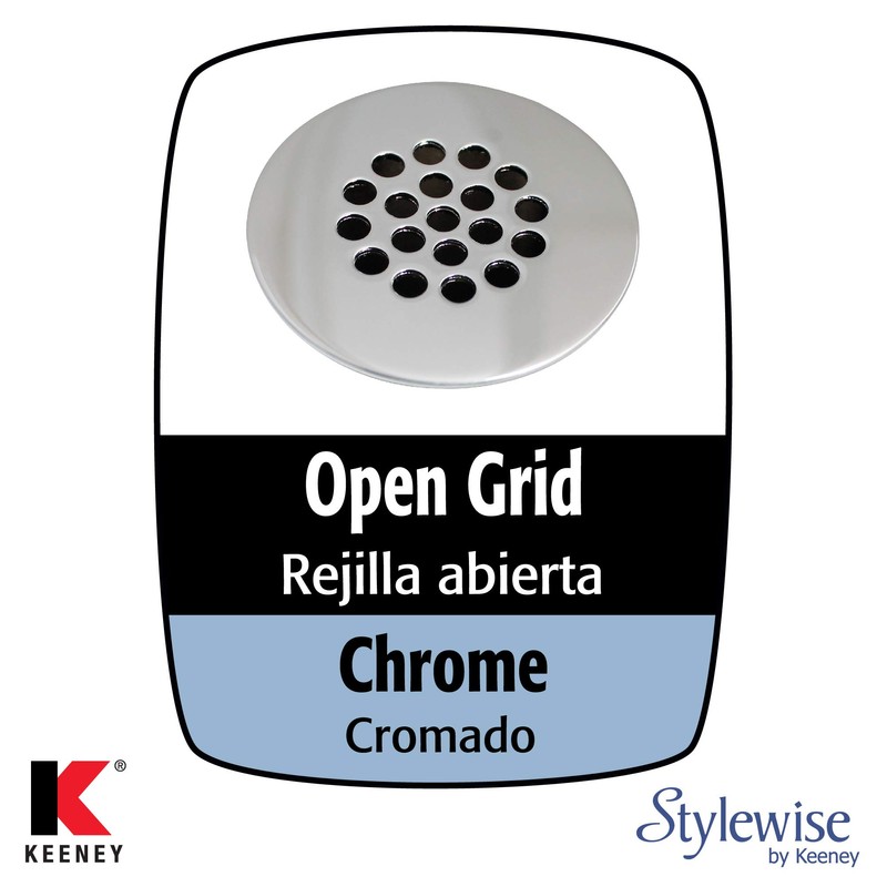 Plumb Pak K820-74 Universal Open Grid Bathroom Sink Drain Without