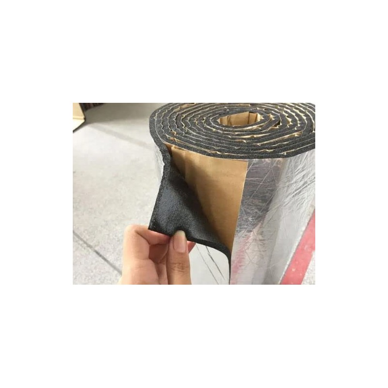 20 Ft Silver Self-Adhesive Reflective Foam Heat Wrap Shield Barrier