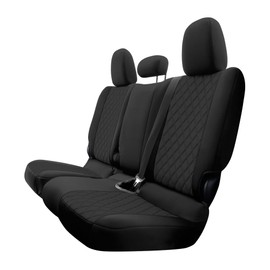 FH Group Custom Fit Seat Covers for 2020-2024 Jeep Gladiator Rear Set, Waterproof Car Seat Covers for Jeep, Tailor-Made Seat Covers, Black Neoprene Seat Covers, Jeep Accessories