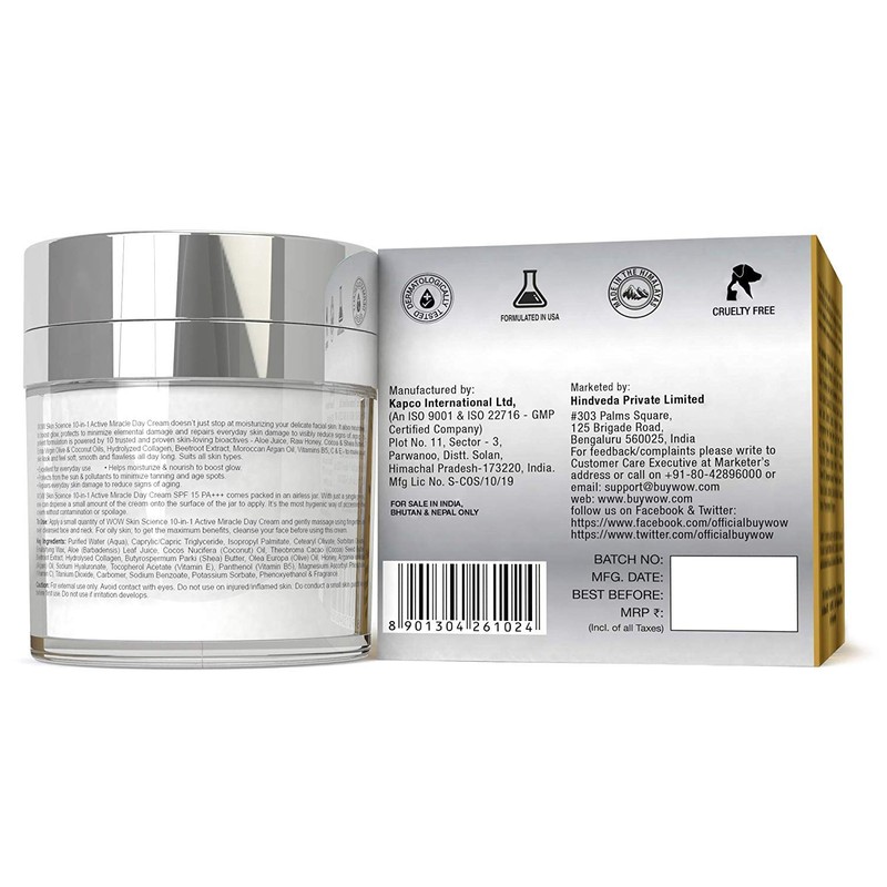 WOW 10 in 1 Active Miracle No Parabens & Mineral