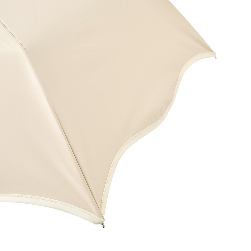 Francfranc Folding Umbrella, Light Blocking Wave Piping, 19.7 inches (50