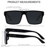 LYZOIT Square Sunglasses for Men Women Oversized Big UV Protection