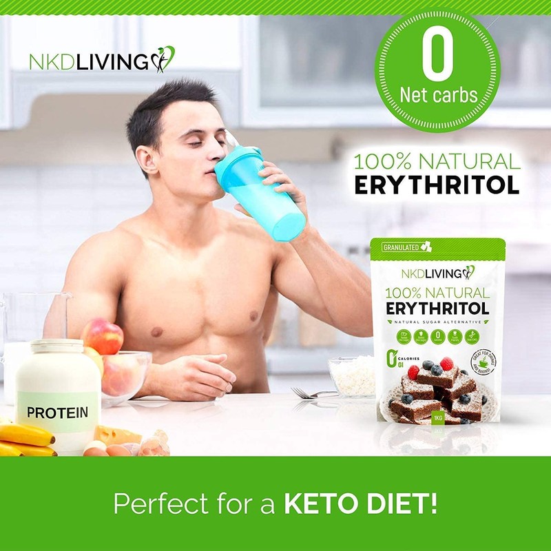 100% Natural Erythritol 300g by NKD Living (Granulated)