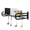 JAYGOVAN 21" Hanging Pot Rack, Pot and Pan Organizer Wall