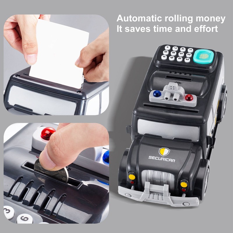 Armored Car Bank Electronic Money Bank Creative Digital Password Coin