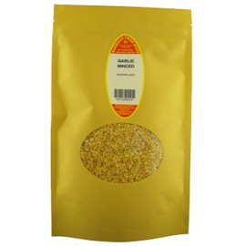 Marshalls Creek Spices GARLIC MINCED 8 oz. Kraft Stand Up Pouch ECO Friendly Recyclable Mailer