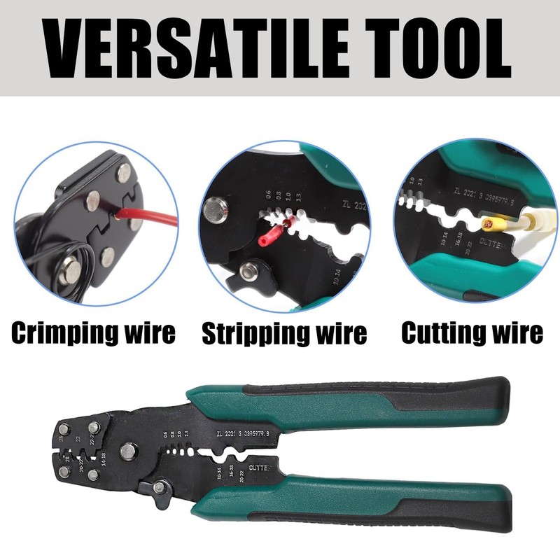 XINTAIHELE 230PCS Wire Butt Connectors Assortment Kit Crimper Stripper Crimping
